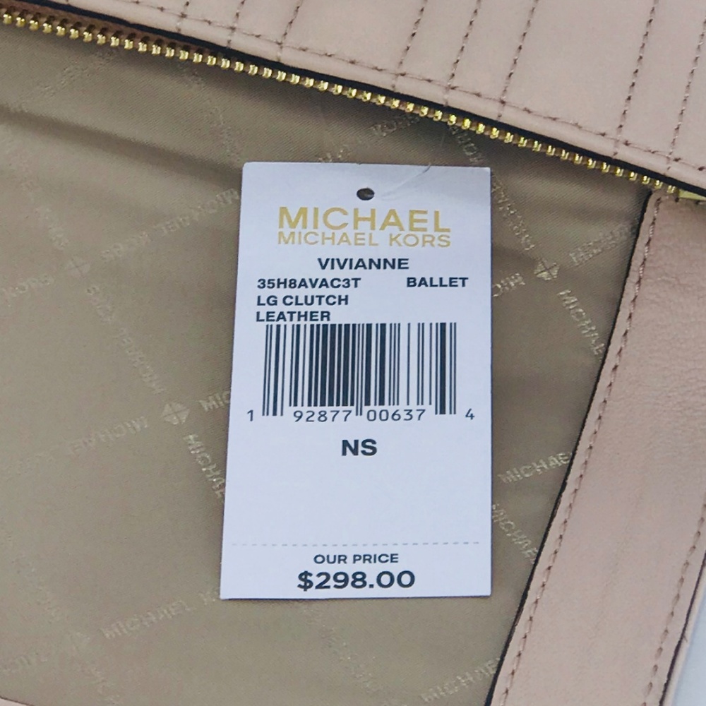 Michael Kors Vivianne Large Quilted Leather Clutch - Picture 8 of 8